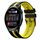Per Huawei Watch 3 22mm cinturino sportivo in silicone bicolore (nero + giallo) Per Huawei Watch 3 22mm cinturino sportivo in silicone bicolore (nero + giallo)