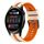 Per Huawei Watch 3 22mm cinturino sportivo in silicone bicolore (Starlight + arancione) Per Huawei Watch 3 22mm cinturino sportivo in silicone bicolore (Starlight + arancione)