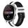 Per Huawei Watch 3 Pro 22mm cinturino sportivo in silicone bicolore (bianco + nero) Per Huawei Watch 3 Pro 22mm cinturino sportivo in silicone bicolore (bianco + nero)