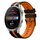 Per Huawei Watch 3 Pro 22mm cinturino sportivo in silicone bicolore (nero + arancione) Per Huawei Watch 3 Pro 22mm cinturino sportivo in silicone bicolore (nero + arancione)