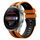 Per Huawei Watch 3 Pro Nuovo cinturino sportivo in silicone bicolore da 22 mm (arancione + nero) Per Huawei Watch 3 Pro Nuovo cinturino sportivo in silicone bicolore da 22 mm (arancione + nero)