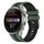 Per Huawei Watch 3 Pro Nuovo cinturino sportivo in silicone bicolore da 22 mm (verde oliva + nero)