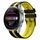 Per Huawei Watch 3 Pro Nuovo cinturino sportivo in silicone bicolore da 22 mm (nero + giallo) Per Huawei Watch 3 Pro Nuovo cinturino sportivo in silicone bicolore da 22 mm (nero + giallo)