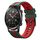 Per Honor Watch GS 3i 22mm Cinturino sportivo in silicone bicolore (verde+rosso)