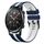 Per Honor Watch GS 3i 22mm cinturino sportivo in silicone bicolore (blu + bianco)