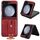 Custodia posteriore in pelle con cinturino per Samsung Galaxy Z Flip6 (rossa) Custodia posteriore in pelle con cinturino per Samsung Galaxy Z Flip6 (rossa)