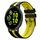 Per cinturino sportivo in silicone bicolore Garmin Vivoactive 5 20mm (nero + giallo)