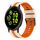 Per Garmin Vivoactive 5 20mm cinturino sportivo in silicone bicolore (Starlight + arancione) Per Garmin Vivoactive 5 20mm cinturino sportivo in silicone bicolore (Starlight + arancione)