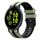 Per Garmin Active 5 20mm cinturino sportivo in silicone bicolore (verde chiaro + nero) Per Garmin Active 5 20mm cinturino sportivo in silicone bicolore (verde chiaro + nero)