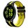 Per cinturino sportivo in silicone bicolore Garmin Active 5 20mm (nero + giallo) Per cinturino sportivo in silicone bicolore Garmin Active 5 20mm (nero + giallo)