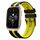 Per cinturino sportivo in silicone bicolore Garmin Forerunner Sq2 Music da 20 mm (nero + giallo)