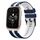 Per cinturino sportivo in silicone bicolore Garmin Forerunner Sq2 Music da 20 mm (blu + bianco) Per cinturino sportivo in silicone bicolore Garmin Forerunner Sq2 Music da 20 mm (blu + bianco)