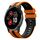 Per cinturino sportivo in silicone bicolore Garmin Venu 2 Plus da 20 mm (arancione + nero) Per cinturino sportivo in silicone bicolore Garmin Venu 2 Plus da 20 mm (arancione + nero)