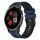 Per Garmin Venu 2 Plus 20mm cinturino sportivo in silicone bicolore (blu+nero) Per Garmin Venu 2 Plus 20mm cinturino sportivo in silicone bicolore (blu+nero)