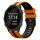 Per cinturino in silicone sportivo bicolore Garmin Forerunner 245 Music da 20 mm (arancione + nero) Per cinturino in silicone sportivo bicolore Garmin Forerunner 245 Music da 20 mm (arancione + nero)