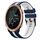 Per cinturino in silicone sportivo bicolore Garmin Forerunner 645 da 20 mm (blu + bianco) Per cinturino in silicone sportivo bicolore Garmin Forerunner 645 da 20 mm (blu + bianco)