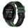 Per cinturino sportivo in silicone bicolore Garmin Forerunner 245 da 20 mm (verde oliva + nero) Per cinturino sportivo in silicone bicolore Garmin Forerunner 245 da 20 mm (verde oliva + nero)