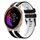 Per cinturino in silicone sportivo bicolore Garmin Venu da 20 mm (nero + bianco)