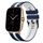 Per Amazfit GTS 2 20mm Cinturino sportivo in silicone bicolore (blu+bianco) Per Amazfit GTS 2 20mm Cinturino sportivo in silicone bicolore (blu+bianco)