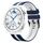 Per Huawei Watch GT3 Pro 43mm 20mm cinturino sportivo in silicone bicolore (blu + bianco) Per Huawei Watch GT3 Pro 43mm 20mm cinturino sportivo in silicone bicolore (blu + bianco)