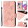 Custodia per telefono antifurto in pelle RFID rosa goffrata per vivo S19 (rosa) Custodia per telefono antifurto in pelle RFID rosa goffrata per vivo S19 (rosa)