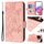 Custodia per telefono antifurto in pelle RFID rosa goffrata per vivo iQOO Z9x (rosa) Custodia per telefono antifurto in pelle RFID rosa goffrata per vivo iQOO Z9x (rosa)