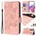 Custodia per telefono antifurto in pelle RFID rosa goffrata globale per vivo Y27 4G (rosa) Custodia per telefono antifurto in pelle RFID rosa goffrata globale per vivo Y27 4G (rosa)