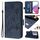 Per vivo V30 Lite 5G India / V40 SE 5G Custodia antifurto in pelle RFID rosa goffrata (blu scuro)
