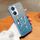 Per vivo Y18 Custodia per telefono in TPU con supporto a farfalla con glitter sfumato placcato (Sierra Blue) Per vivo Y18 Custodia per telefono in TPU con supporto a farfalla con glitter sfumato placcato (Sierra Blue)