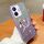 Custodia per telefono in TPU con supporto a farfalla con glitter sfumato placcato per vivo Y77E (viola) Custodia per telefono in TPU con supporto a farfalla con glitter sfumato placcato per vivo Y77E (viola)