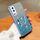 Per vivo Y72 5G / iQOO Z3 5G Custodia per telefono in TPU con supporto a farfalla con glitter sfumato placcato (Sierra Blue) Per vivo Y72 5G / iQOO Z3 5G Custodia per telefono in TPU con supporto a farfalla con glitter sfumato placcato (Sierra Blue)
