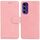 Per Samsung Galaxy S24 FE 5G Custodia in pelle Flip Pure Color Skin Feel (rosa) Per Samsung Galaxy S24 FE 5G Custodia in pelle Flip Pure Color Skin Feel (rosa)