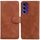 Per Samsung Galaxy S24 FE 5G Skin Feel Custodia in pelle flip in puro colore (marrone) Per Samsung Galaxy S24 FE 5G Skin Feel Custodia in pelle flip in puro colore (marrone)