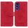 Custodia per telefono in pelle goffrata rosa farfalla per Samsung Galaxy S24 FE 5G (rossa) Custodia per telefono in pelle goffrata rosa farfalla per Samsung Galaxy S24 FE 5G (rossa)