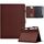 Custodia in pelle Smart Tablet con struttura in fibra di colore solido per Samsung Galaxy Tab S7 / S8 (marrone) Custodia in pelle Smart Tablet con struttura in fibra di colore solido per Samsung Galaxy Tab S7 / S8 (marrone)