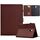 Per Samsung Galaxy Tab A 10.5 Custodia in pelle Smart Tablet con struttura in fibra di colore solido (marrone) Per Samsung Galaxy Tab A 10.5 Custodia in pelle Smart Tablet con struttura in fibra di colore solido (marrone)