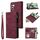 Per Samsung Galaxy S24 FE 5G Custodia in pelle per telefono multifunzionale con portafoglio multi-carta (rosso vino) Per Samsung Galaxy S24 FE 5G Custodia in pelle per telefono multifunzionale con portafoglio multi-carta (rosso vino)