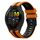 Per cinturino in silicone sportivo bicolore Garmin Forerunner 265 da 22 mm (arancione + nero)