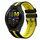 Per cinturino in silicone sportivo bicolore Garmin Forerunner 265 da 22 mm (nero + giallo)