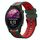 Per Garmin Forerunner 255 Music 22mm Cinturino sportivo in silicone bicolore (verde+rosso) Per Garmin Forerunner 255 Music 22mm Cinturino sportivo in silicone bicolore (verde+rosso)