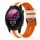 Per Garmin Forerunner 255 Music 22mm cinturino sportivo in silicone bicolore (Starlight + arancione) Per Garmin Forerunner 255 Music 22mm cinturino sportivo in silicone bicolore (Starlight + arancione)
