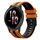 Per Garmin Venu 2 22mm cinturino sportivo in silicone bicolore (arancione + nero) Per Garmin Venu 2 22mm cinturino sportivo in silicone bicolore (arancione + nero)
