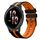 Per cinturino in silicone sportivo bicolore Garmin Venu 2 da 22 mm (nero + arancione) Per cinturino in silicone sportivo bicolore Garmin Venu 2 da 22 mm (nero + arancione)