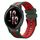 Per cinturino in silicone sportivo bicolore Garmin Venu 2 da 22 mm (verde + rosso)