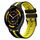 Per Garmin Venu 3 22mm cinturino sportivo in silicone bicolore (nero + giallo) Per Garmin Venu 3 22mm cinturino sportivo in silicone bicolore (nero + giallo)
