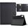 Per Lenovo Tab M9 TB-310FU Custodia in pelle per tablet intelligente con trama in fibra di colore solido (nero) Per Lenovo Tab M9 TB-310FU Custodia in pelle per tablet intelligente con trama in fibra di colore solido (nero)