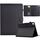 Custodia in pelle Smart Tablet con struttura in fibra di colore solido di terza generazione per Lenovo Tab M10 Plus (nera) Custodia in pelle Smart Tablet con struttura in fibra di colore solido di terza generazione per Lenovo Tab M10 Plus (nera)