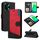 Per vivo Y28 4G Custodia per cellulare in pelle con giunture a tre colori (nera) Per vivo Y28 4G Custodia per cellulare in pelle con giunture a tre colori (nera)