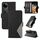 Custodia per telefono in pelle con reticolo rombico bicolore per vivo V40 5G (nera) Custodia per telefono in pelle con reticolo rombico bicolore per vivo V40 5G (nera)