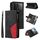 Custodia per cellulare in pelle con portafoglio con cerniera bicolore per Redmi K70 con 9 slot per schede (nera) Custodia per cellulare in pelle con portafoglio con cerniera bicolore per Redmi K70 con 9 slot per schede (nera)